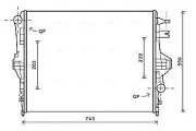 Kühler, Motorkühlung AVA QUALITY COOLING VNA2316