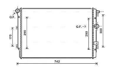 Kühler, Motorkühlung AVA QUALITY COOLING VNA2324 Bild Kühler, Motorkühlung AVA QUALITY COOLING VNA2324