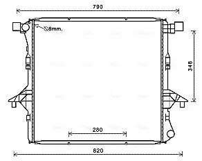 Kühler, Motorkühlung AVA QUALITY COOLING VNA2363