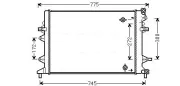 Niedertemperaturkühler, Ladeluftkühler AVA QUALITY COOLING VNA2370