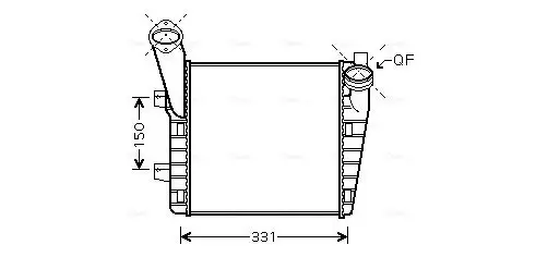Ladeluftkühler AVA QUALITY COOLING VNA4234 Bild Ladeluftkühler AVA QUALITY COOLING VNA4234