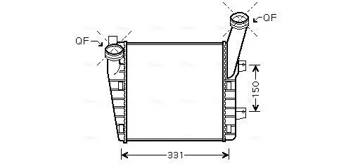 Ladeluftkühler AVA QUALITY COOLING VNA4263 Bild Ladeluftkühler AVA QUALITY COOLING VNA4263