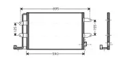 Kondensator, Klimaanlage AVA QUALITY COOLING VNA5252