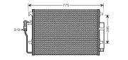 Kondensator, Klimaanlage AVA QUALITY COOLING VNA5277D