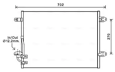 Kondensator, Klimaanlage AVA QUALITY COOLING VNA5323