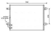 Kondensator, Klimaanlage AVA QUALITY COOLING VNA5323