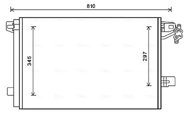 Kondensator, Klimaanlage AVA QUALITY COOLING VNA5328D