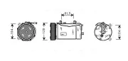 Kompressor, Klimaanlage AVA QUALITY COOLING VNAK164