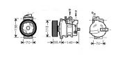 Kompressor, Klimaanlage AVA QUALITY COOLING VNAK265