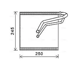 Verdampfer, Klimaanlage AVA QUALITY COOLING VNV387 Bild Verdampfer, Klimaanlage AVA QUALITY COOLING VNV387