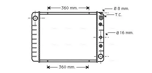 Kühler, Motorkühlung AVA QUALITY COOLING VO2028 Bild Kühler, Motorkühlung AVA QUALITY COOLING VO2028