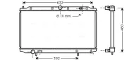 Kühler, Motorkühlung AVA QUALITY COOLING VO2124