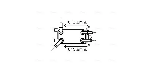 Ölkühler, Automatikgetriebe AVA QUALITY COOLING VO3135