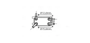 Ölkühler, Automatikgetriebe AVA QUALITY COOLING VO3135