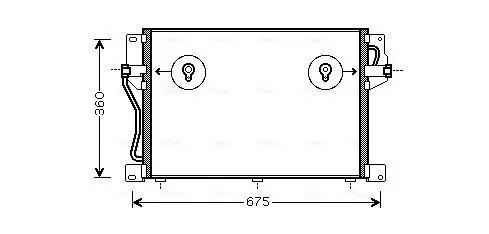 Kondensator, Klimaanlage AVA QUALITY COOLING VO5077