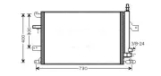 Kondensator, Klimaanlage AVA QUALITY COOLING VO5138D