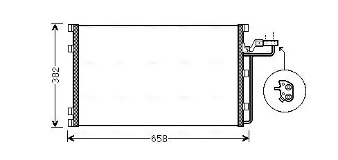 Kondensator, Klimaanlage AVA QUALITY COOLING VO5139