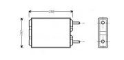 Wärmetauscher, Innenraumheizung AVA QUALITY COOLING VO6040