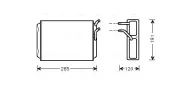 Wärmetauscher, Innenraumheizung AVA QUALITY COOLING VO6096