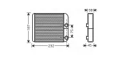 Wärmetauscher, Innenraumheizung AVA QUALITY COOLING VO6129