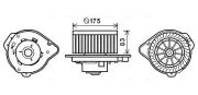 Innenraumgebläse 12 V AVA QUALITY COOLING VO8174