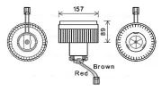 Innenraumgebläse 12 V AVA QUALITY COOLING VO8177