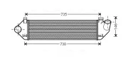 Ladeluftkühler AVA QUALITY COOLING VOA4134