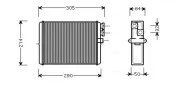 Wärmetauscher, Innenraumheizung AVA QUALITY COOLING VOA6110