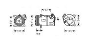 Kompressor, Klimaanlage AVA Clever Choice VOK059