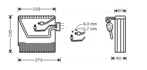 Verdampfer, Klimaanlage AVA QUALITY COOLING VOV111