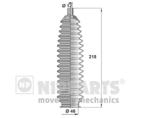 Faltenbalgsatz, Lenkung NIPPARTS J2841016 Bild Faltenbalgsatz, Lenkung NIPPARTS J2841016