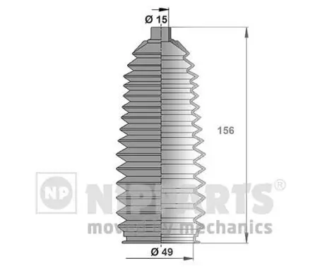 Faltenbalgsatz, Lenkung NIPPARTS J2843012