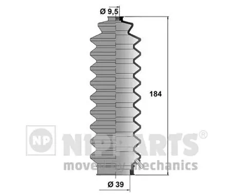 Faltenbalgsatz, Lenkung NIPPARTS J2844001 Bild Faltenbalgsatz, Lenkung NIPPARTS J2844001