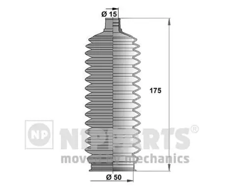 Faltenbalgsatz, Lenkung NIPPARTS J2846008 Bild Faltenbalgsatz, Lenkung NIPPARTS J2846008