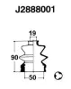 Faltenbalgsatz, Antriebswelle NIPPARTS J2888001