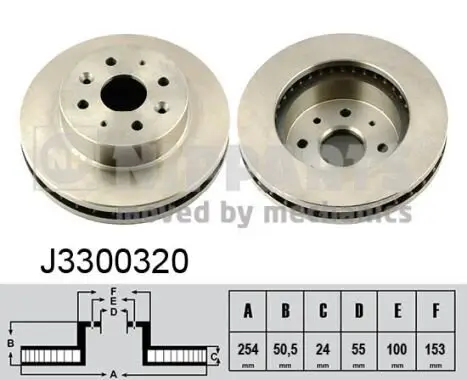 Bremsscheibe NIPPARTS J3300320