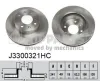Bremsscheibe Vorderachse NIPPARTS J3300321HC