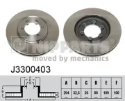 Bremsscheibe NIPPARTS J3300403