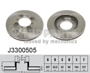 Bremsscheibe NIPPARTS J3300505