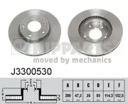 Bremsscheibe NIPPARTS J3300530