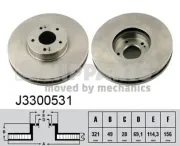 Bremsscheibe NIPPARTS J3300531