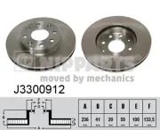 Bremsscheibe NIPPARTS J3300912