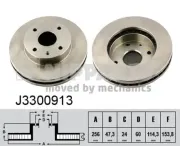Bremsscheibe Vorderachse NIPPARTS J3300913