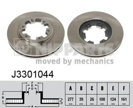 Bremsscheibe NIPPARTS J3301044 Bild Bremsscheibe NIPPARTS J3301044