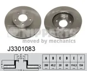 Bremsscheibe NIPPARTS J3301083