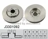 Bremsscheibe Vorderachse NIPPARTS J3301092
