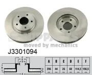 Bremsscheibe Vorderachse NIPPARTS J3301094