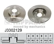 Bremsscheibe Vorderachse NIPPARTS J3302129