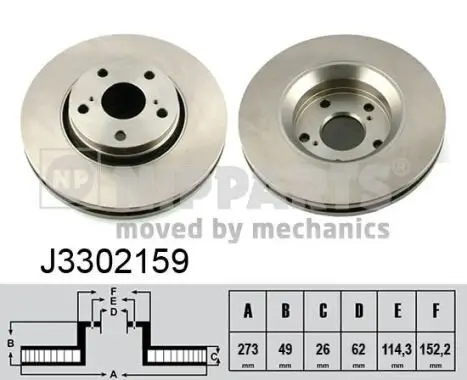 Bremsscheibe NIPPARTS J3302159