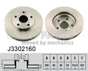 Bremsscheibe Vorderachse NIPPARTS J3302160